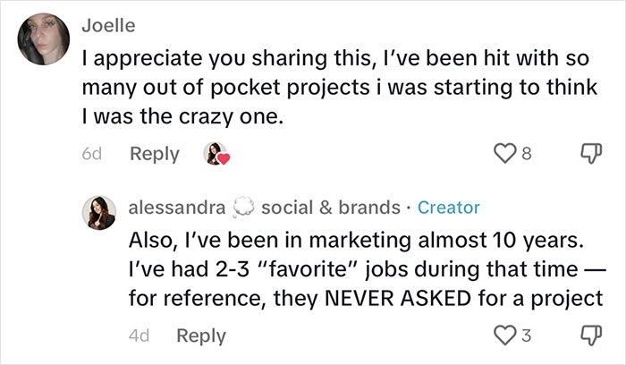 Woman Shows How Companies Try To Steal Creative Ideas From You Woman Shows How Companies Try To Steal Creative Ideas From You