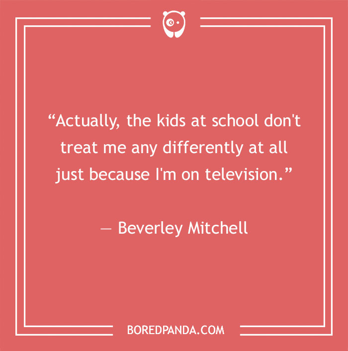 Beverley Mitchell quote about kids