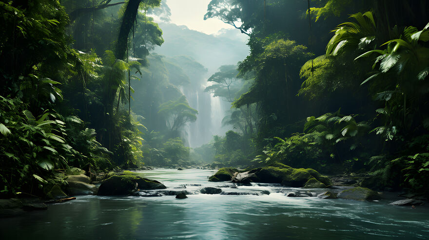 Images Of The Amazon Rainforest I Created Using Ai