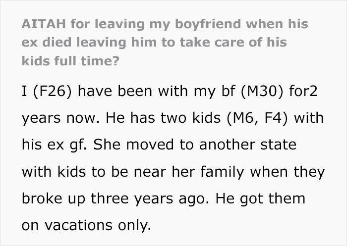 Woman Refuses To Be A Stepmother To Her BF's Kids After Their Mother Dies, Gets Told To 'Grow Up' Woman Refuses To Be A Stepmother To Her BF's Kids After Their Mother Dies, Gets Told To 'Grow Up'