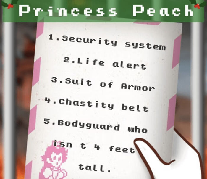Princess Peach's security list