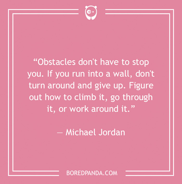 Michael Jordan quote on obstacles 