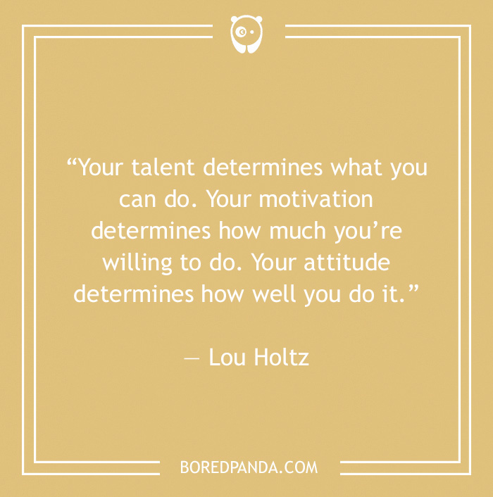 Lou Holtz quote on being determined 