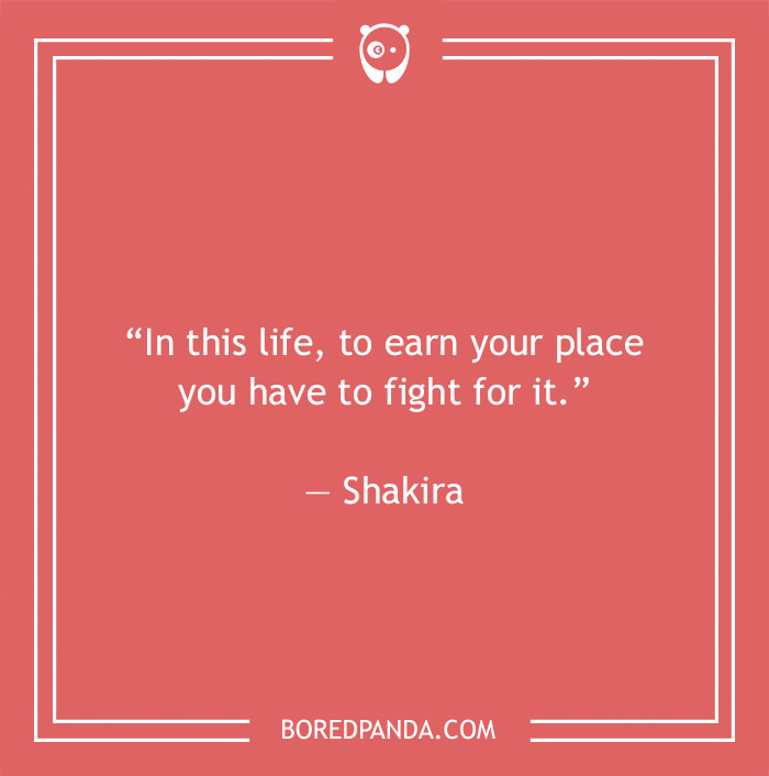 Shakira quote on strength 
