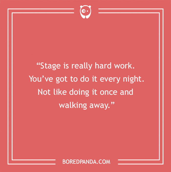 Morgan Freeman quote about stage work