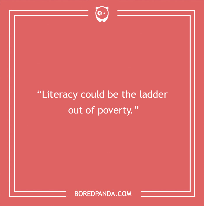 Morgan Freeman quote on literacy and poverty