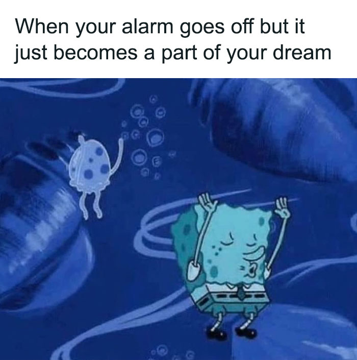 SpongeBob dreaming meme