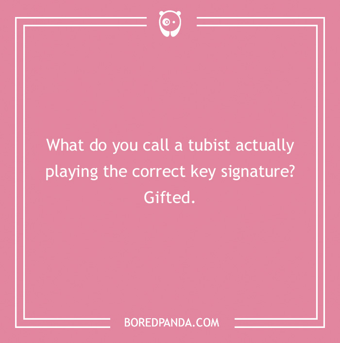Joke about gifted tubist
