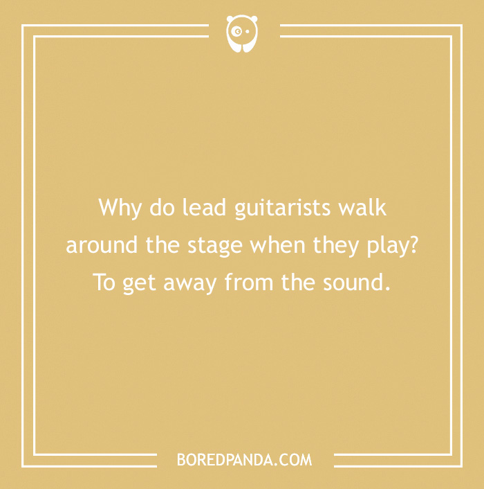 Joke about lead guitarists