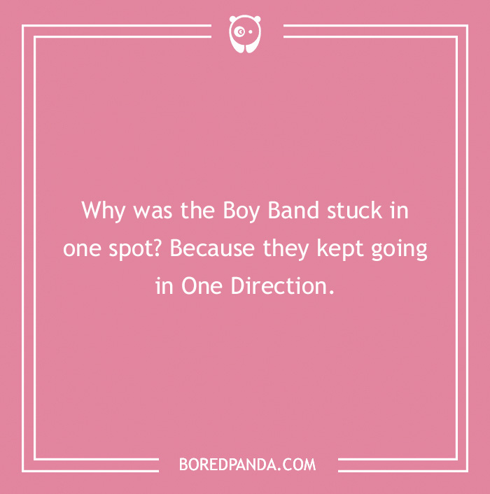 Joke about the band One Direction