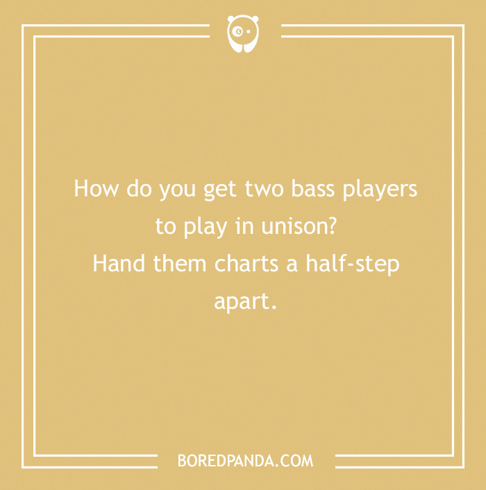 Joke about bass players