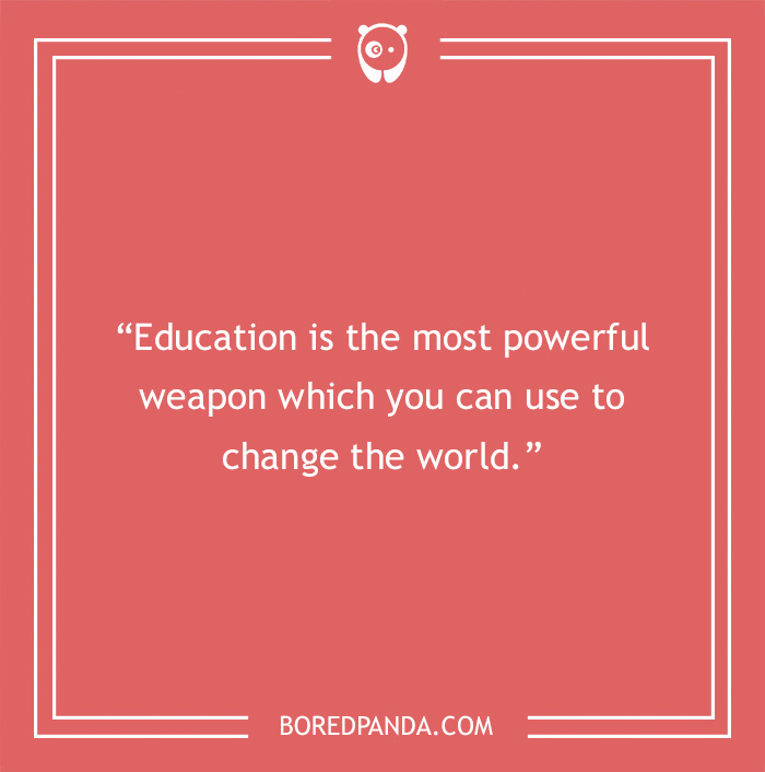 Nelson Mandela quote on education being powerful weapon 