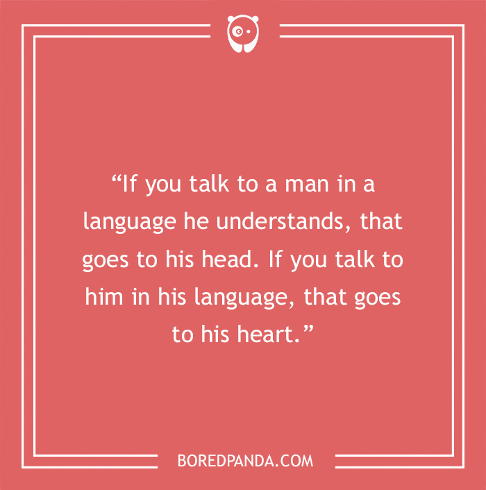 Nelson Mandela quote on language 