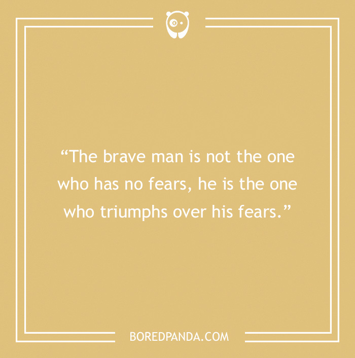 Nelson Mandela quote on bravery 