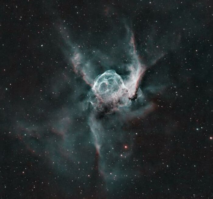 A photograph of NGC2359 - Thor's Helmet Nebula