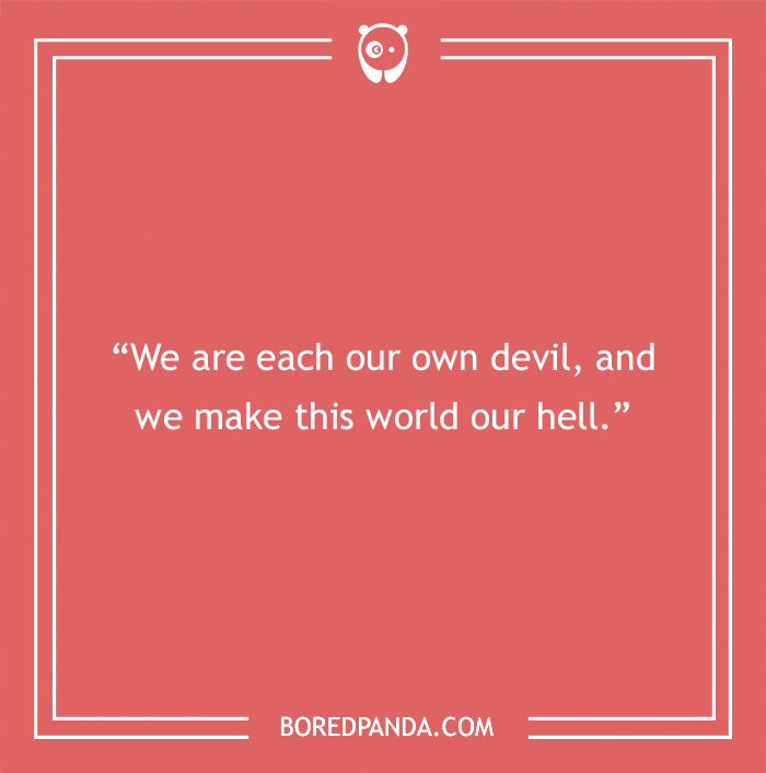 Oscar Wilde quote about devils and hell