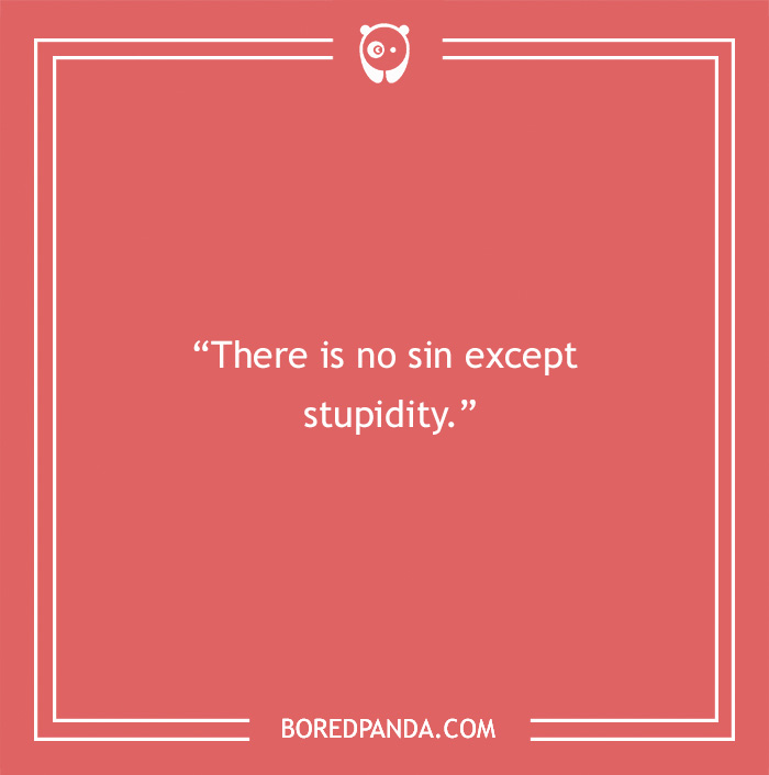 Oscar Wilde quote on stupidity