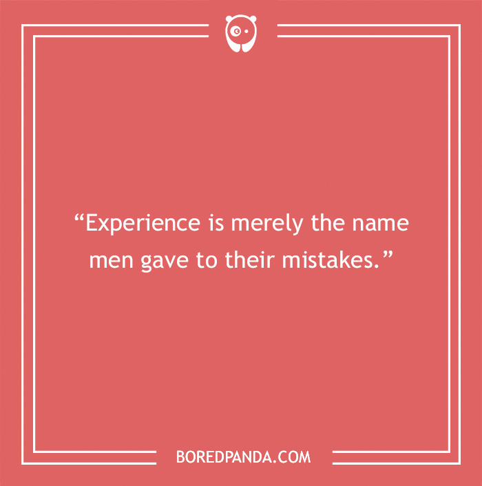 Oscar Wilde quote about experience