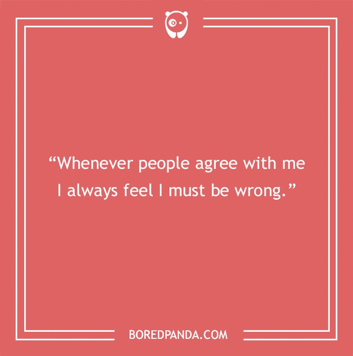 Oscar Wilde quote about agreeing