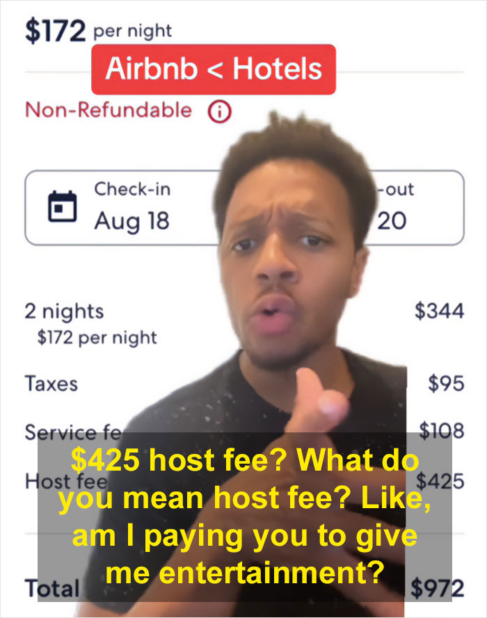"We're Going Back To Hotels": Man Shares How His $172 Listing Became $972 After Ridiculous Fees "We're Going Back To Hotels": Man Shares How His $172 Listing Became $972 After Ridiculous Fees