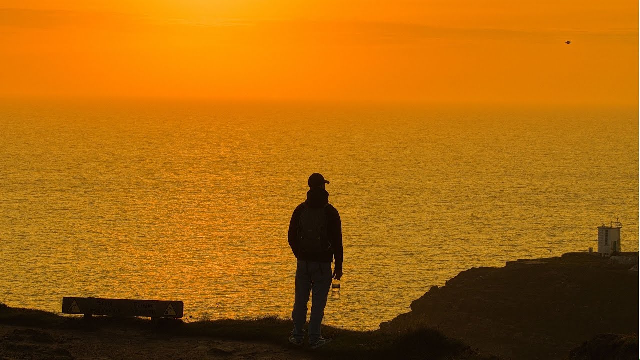 Amazing Cliffside Sunset View In Wales