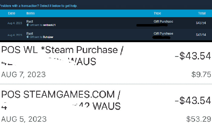 Some Jerk Hacked My Steam Account With 2FA And Gifted Two Of Their Alts Rust And Now I'm 80-Something Bucks Down The Drain