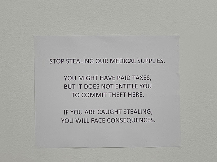 This Sign At My Doctor's Office. Who Does This?