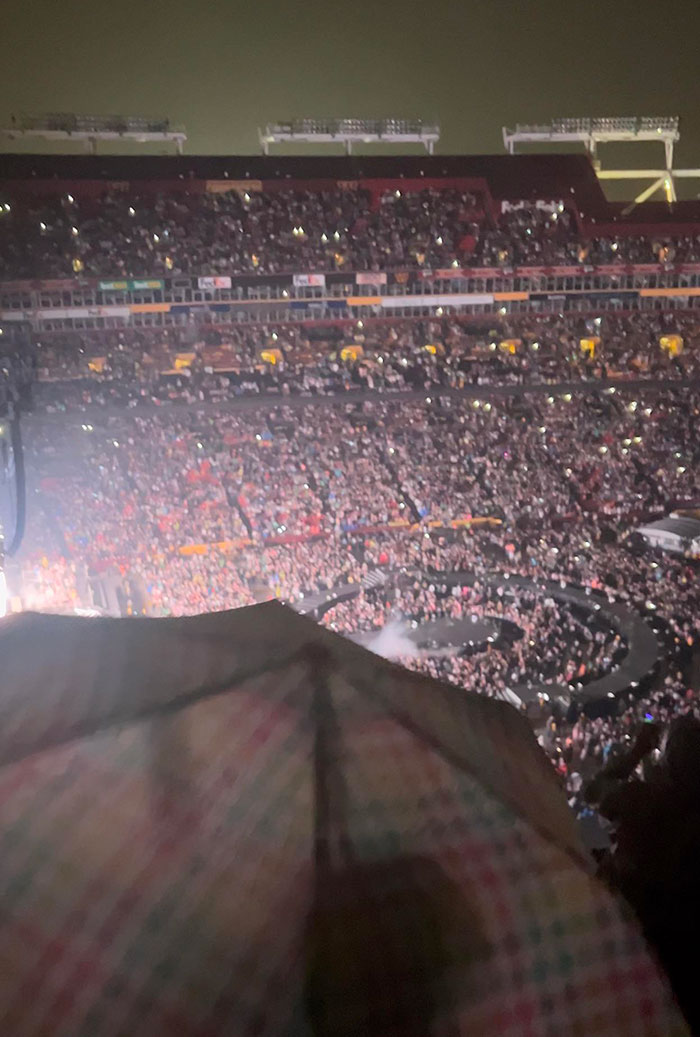 Went To A Concert And Got The Umbrella View (Yes I Asked Her To Put It Away… She Did Not)