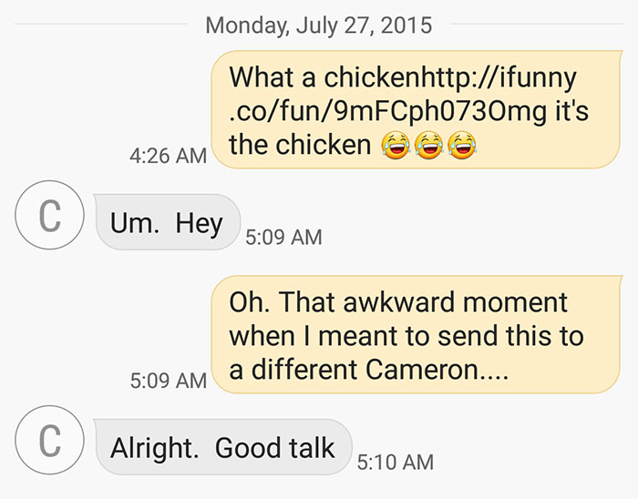 Throwback To When I "Accidentally" Texted My High School Ex