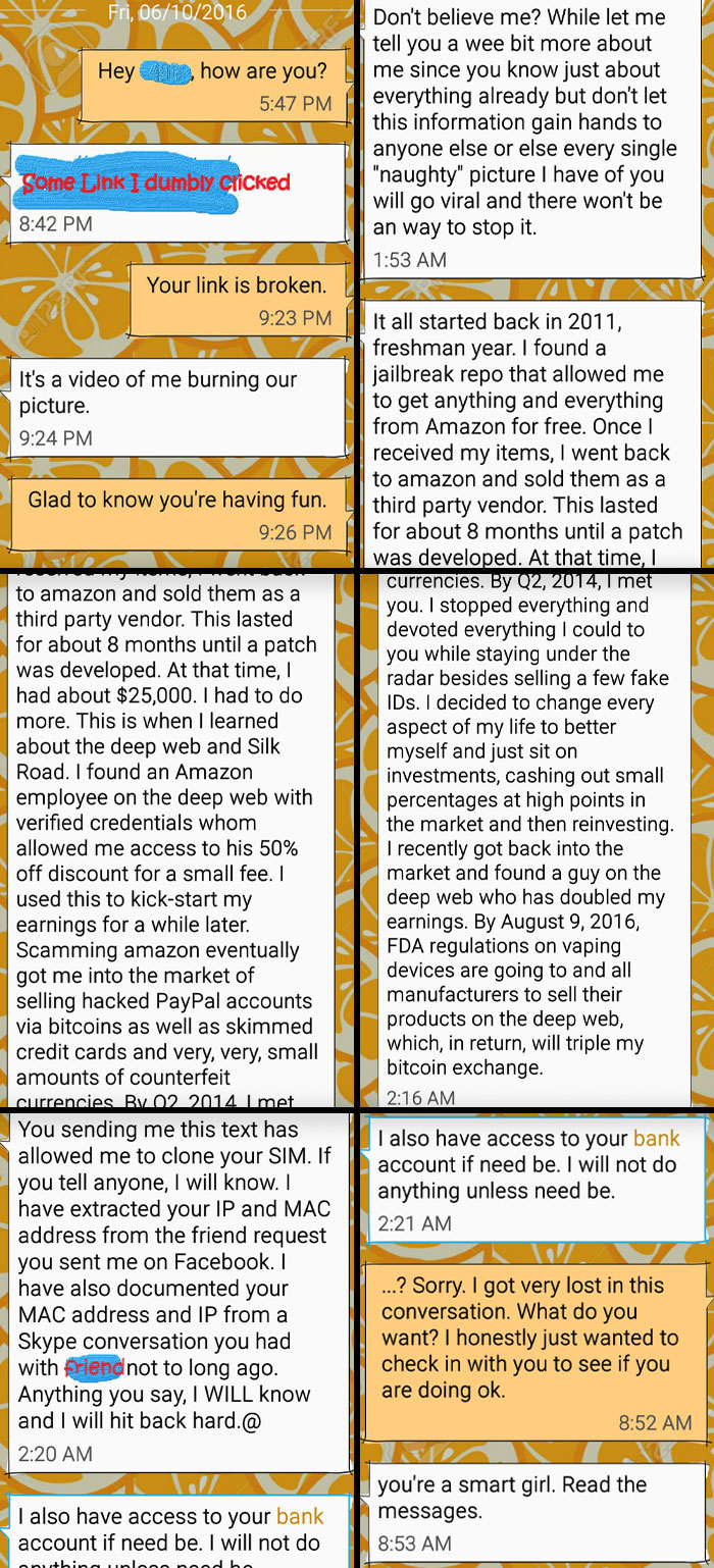 I Checked In To See If Ex Was Okay, And He Threatened To Hack Everything I Love