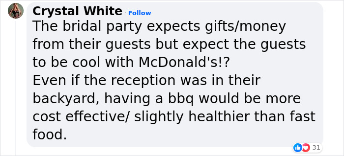 Couple Goes With Unorthodox Decision Of Catering McDonald’s, It Ends Up Being A Hit Couple Goes With Unorthodox Decision Of Catering McDonald’s, It Ends Up Being A Hit