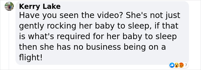 Woman Posts A Video Of Her Attempts To Rock A Baby To Sleep Mid-Flight, Faces Harsh Backlash Online Woman Posts A Video Of Her Attempts To Rock A Baby To Sleep Mid-Flight, Faces Harsh Backlash Online