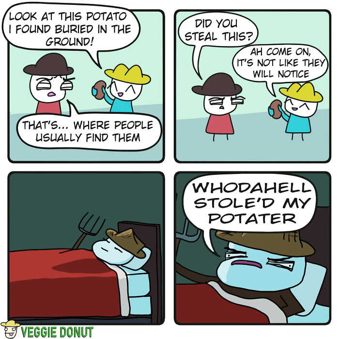 Comics About A Pair Of Friends Stealing Potatoes veggiedonut