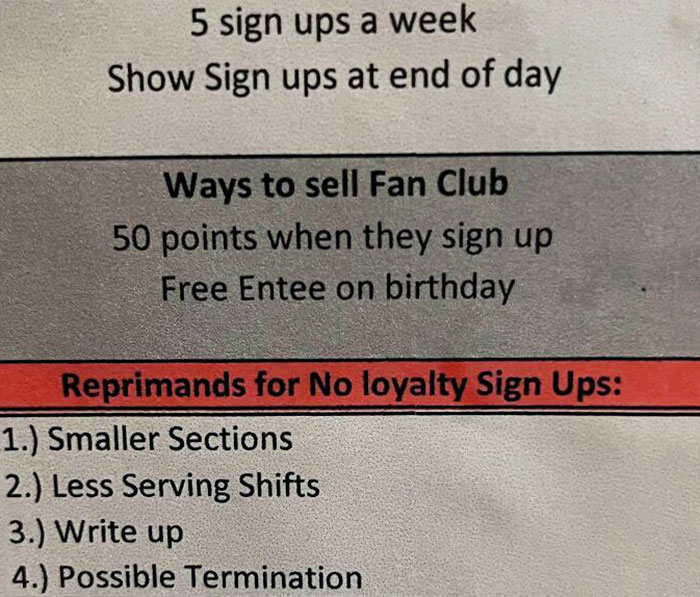 Forced Loyalty Program