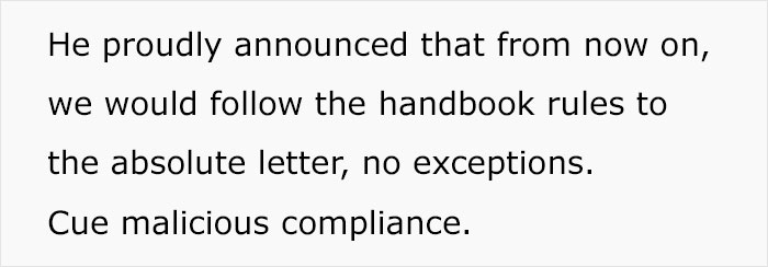 Boss Tells Employees To Follow Outdated Rule Book, Begs Them To Stop After 3 Days Boss Tells Employees To Follow Outdated Rule Book, Begs Them To Stop After 3 Days