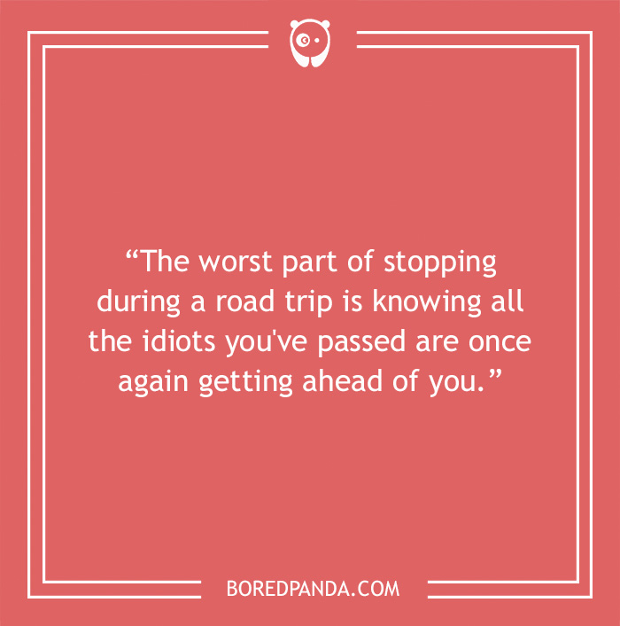 Road trio about stopping during a road trip