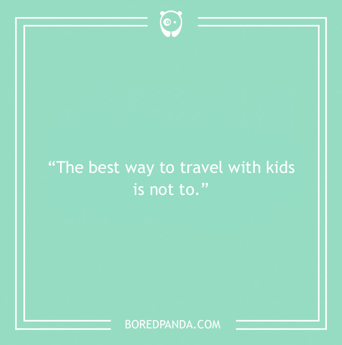 Road trip joke about travelling with kids