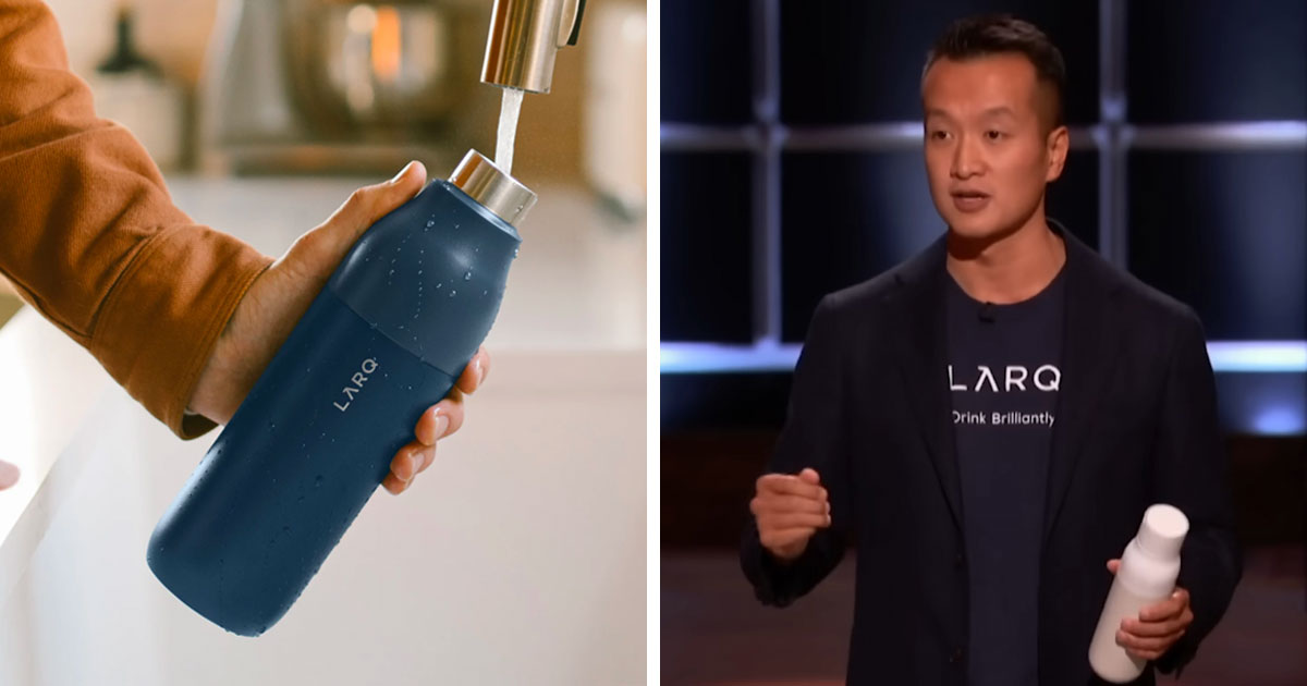 "LARQ" presents their water bottle on the Shark Tank show