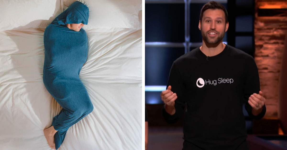 "Hug Sleep" presents their sleeping product on the Shark Tank show