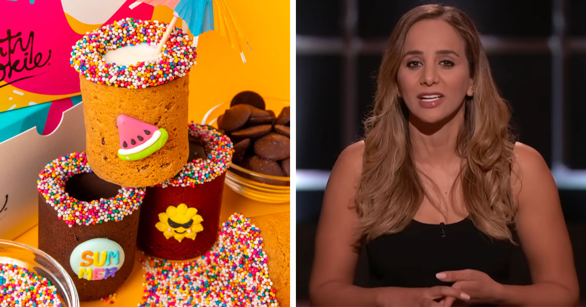 "Dirty Cookie" presents their cookies on the Shark Tank show