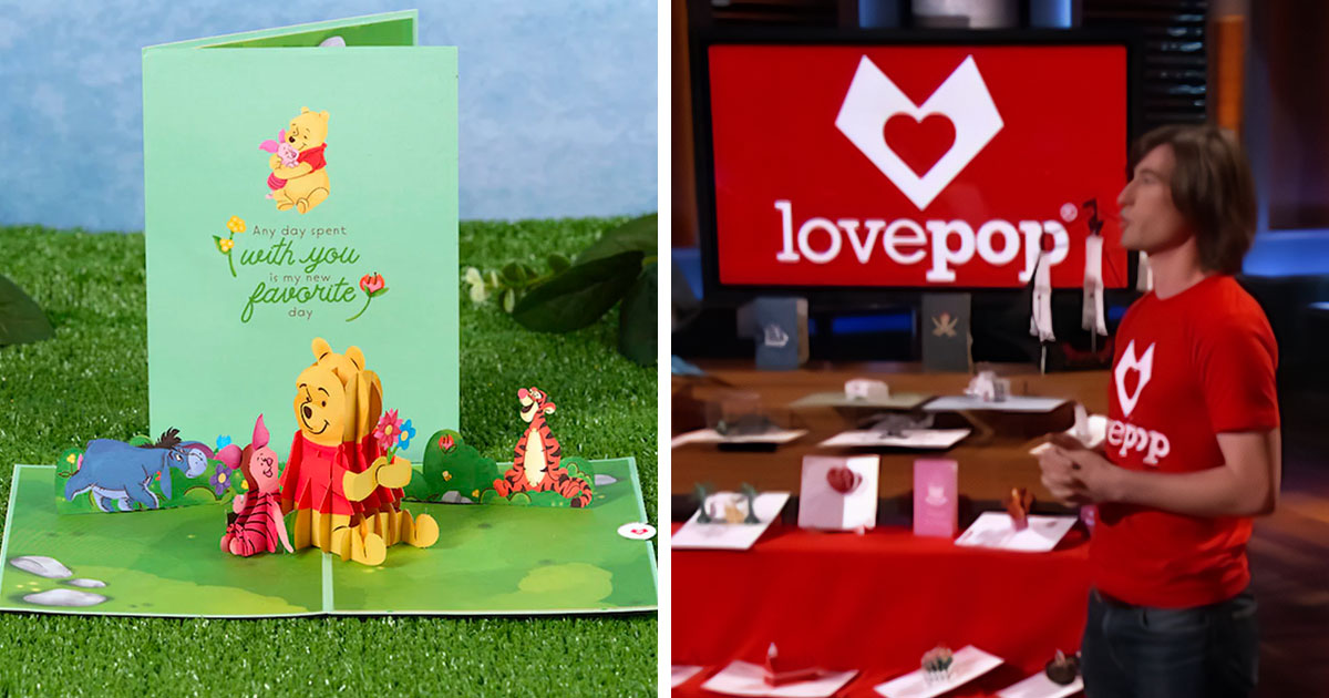 "LovePop" presents their pop-up cards on the Shark Tank show