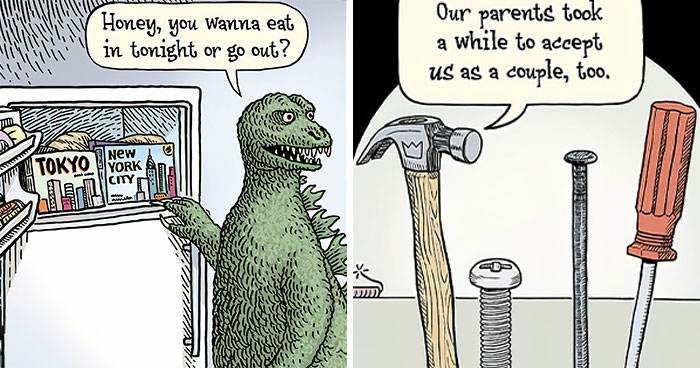 50 Silly And Funny “Bizarro” Comics About Absurd Situations (New Pics)