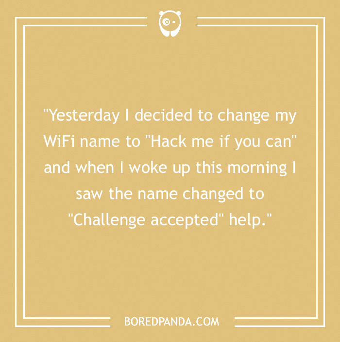 IT Joke about getting your WiFi hacked