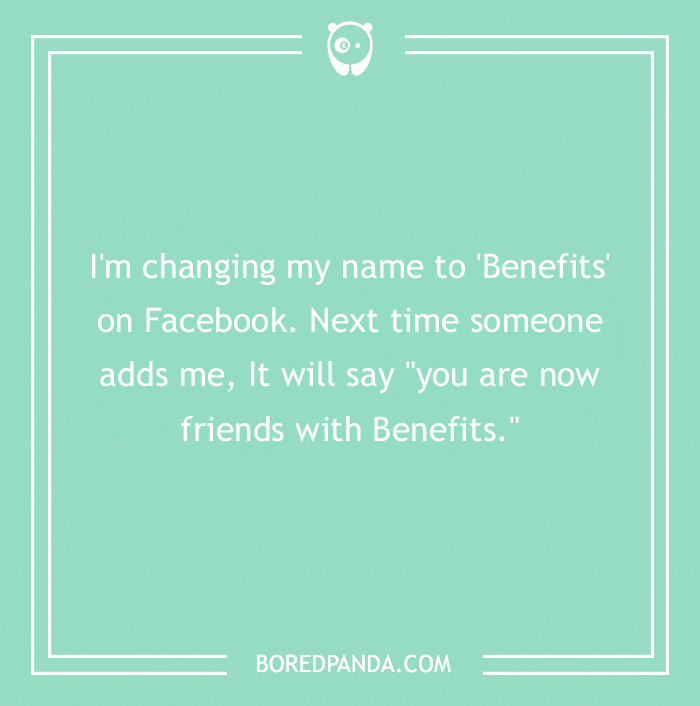 IT joke about changing facebook name