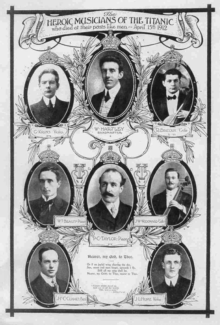 Members of the Titanic orchestra