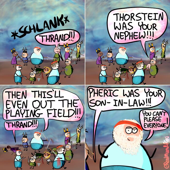 My 31 Comics About An Over-Possessive Mom Who Joins Her Son On A Viking Raid