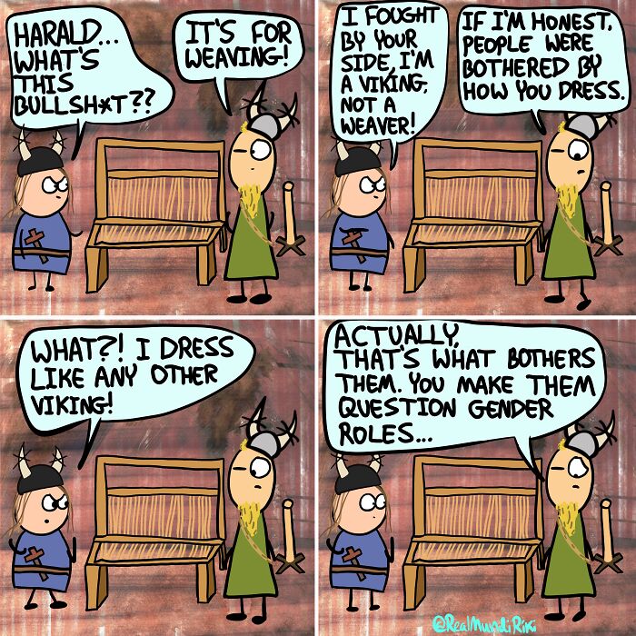 My 31 Comics About An Over-Possessive Mom Who Joins Her Son On A Viking Raid