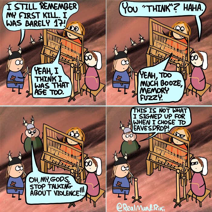 My 31 Comics About An Over-Possessive Mom Who Joins Her Son On A Viking Raid