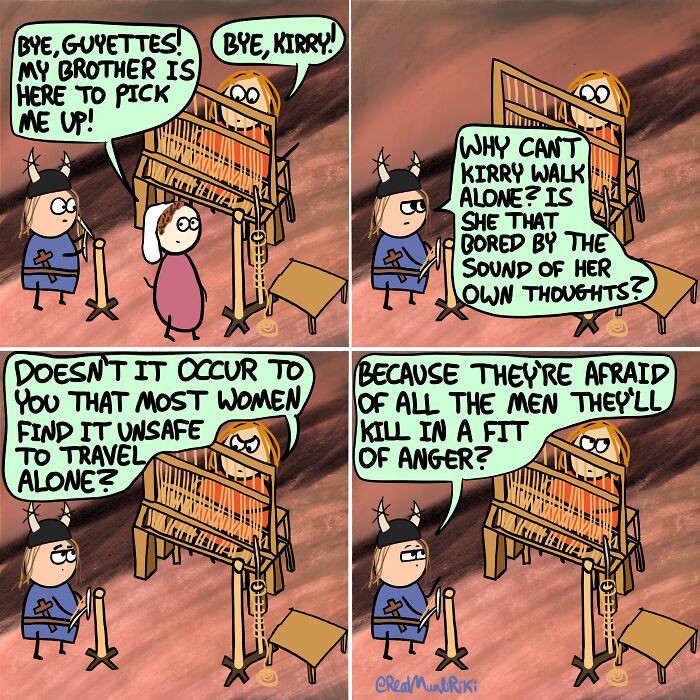 My 31 Comics About An Over-Possessive Mom Who Joins Her Son On A Viking Raid