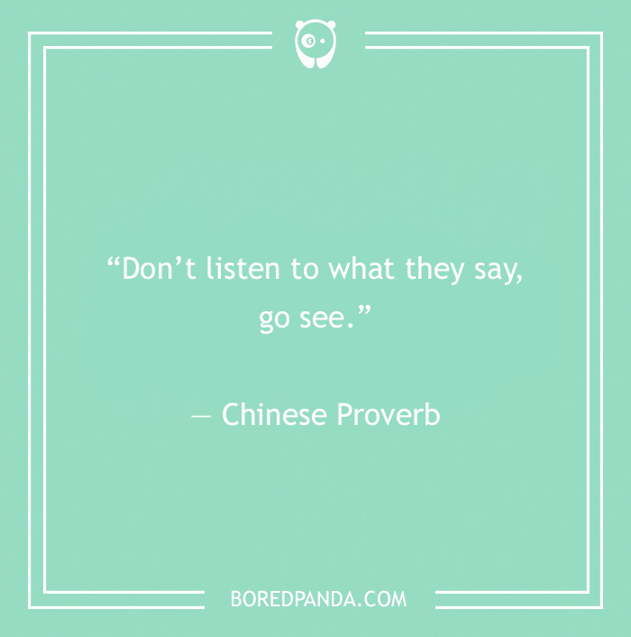 Chinese proverb on doing something anyway 